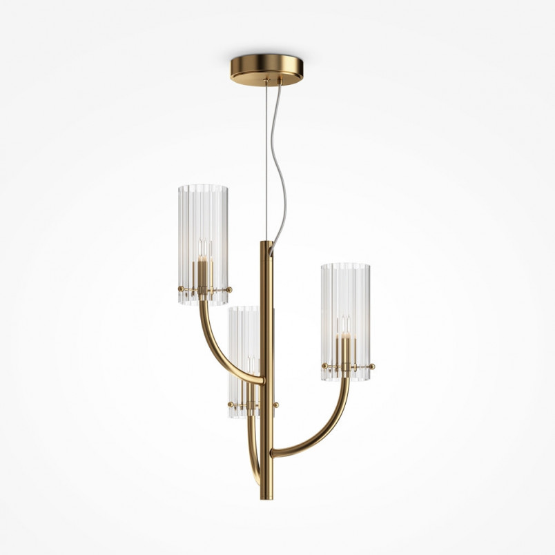 Lampa wisząca Hampton Arco III Maytoni | Szkło, Mosiądz