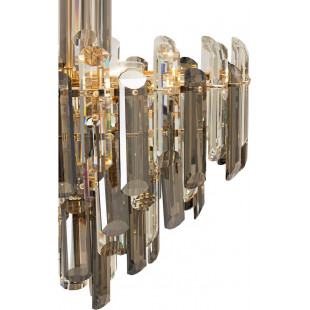 Żyrandol wiszący szklany Flare 48,8cm złoty Maytoni