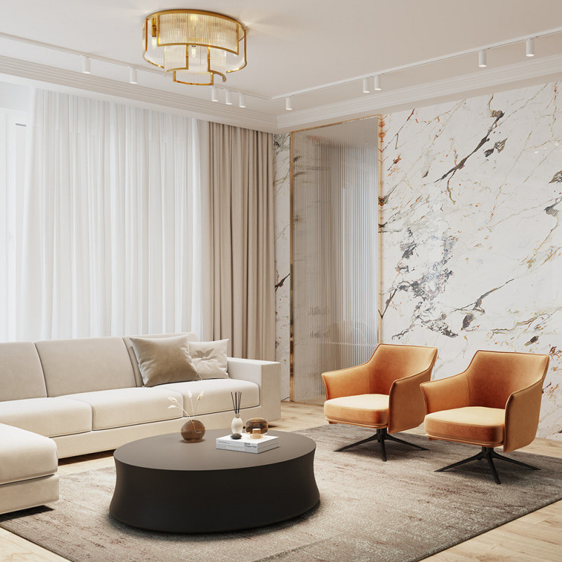 Plafon szklany Hampton Frame 65cm - Maytoni | Luksus i blask