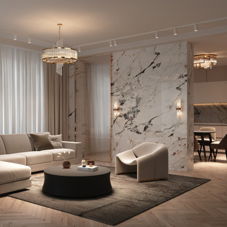 Lampa wisząca Hampton Frame Maytoni - Szkło Przezroczyste/Złote