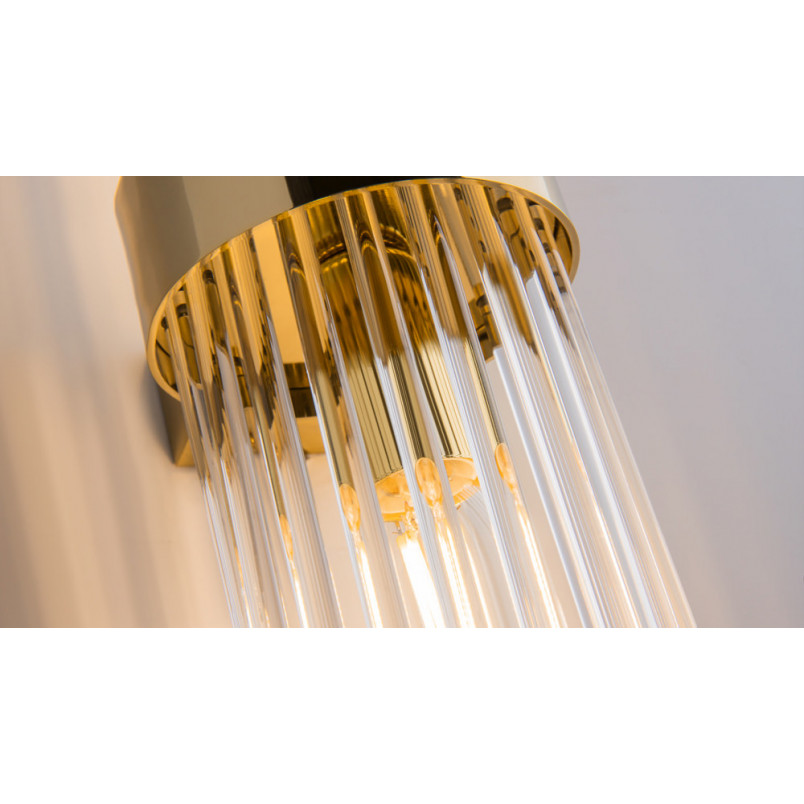 Kinkiet Hampton Frame Maytoni: Szkło, Złoto - Luksusowy Design