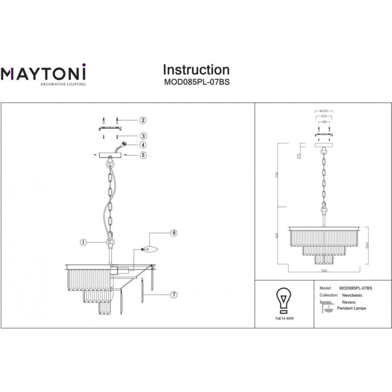 Żyrandol Kryształowy Revero Maytoni | Luksusowy Design