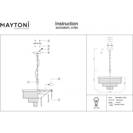 Żyrandol Kryształowy Revero Maytoni | Luksusowy Design