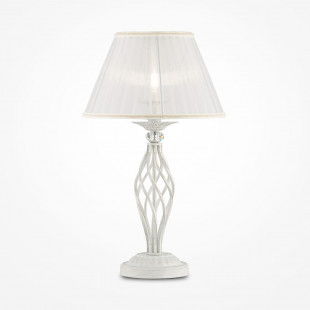 Lampa stołowa Grace Maytoni | Antyczny design, biały abażur