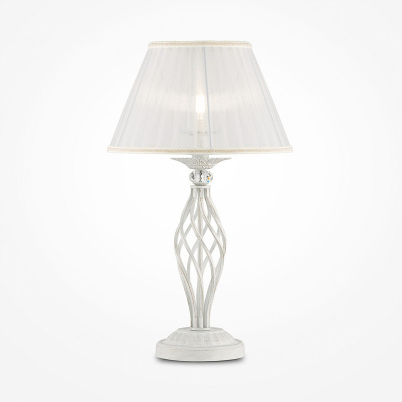 Lampa stołowa Grace Maytoni | Antyczny design, biały abażur
