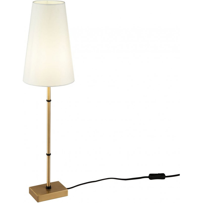 Lampa stołowa Hampton Zaragoza biało-mosiężna Maytoni | Sklep