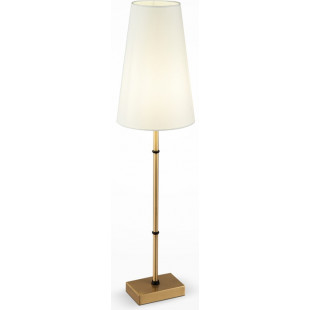 Lampa stołowa Hampton Zaragoza biało-mosiężna Maytoni | Sklep
