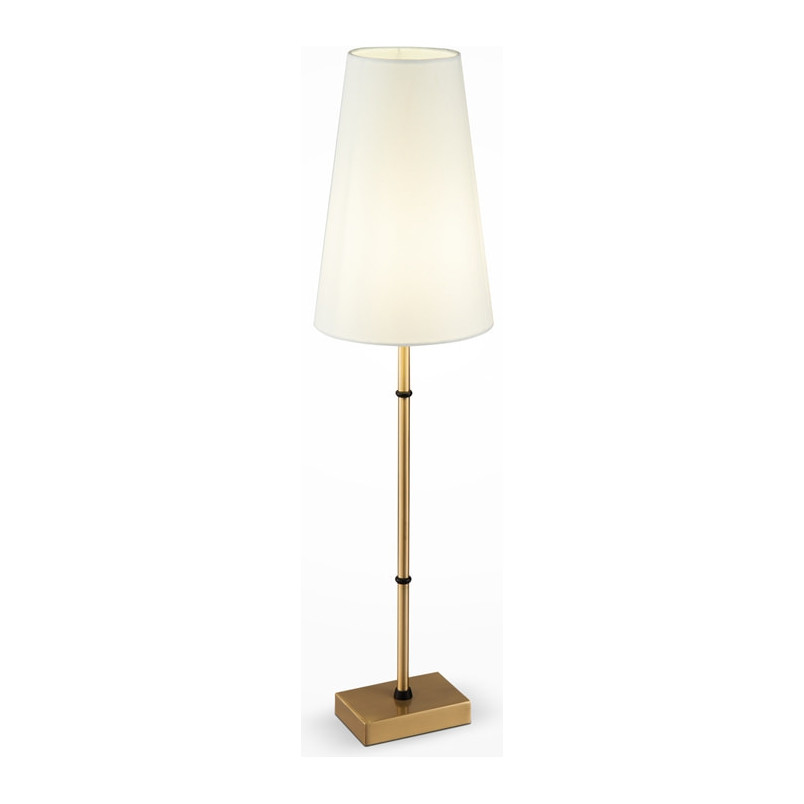 Lampa stołowa Hampton Zaragoza biało-mosiężna Maytoni | Sklep