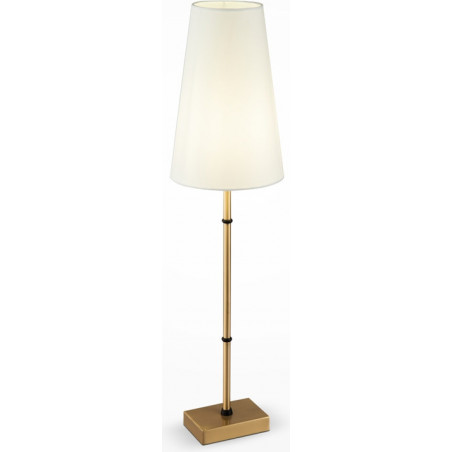 Lampa stołowa Hampton Zaragoza biało-mosiężna Maytoni | Sklep