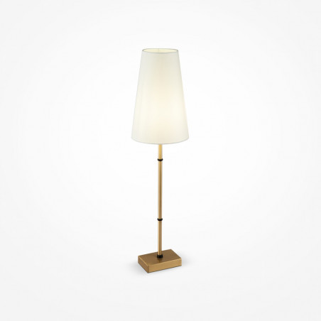 Lampa stołowa Hampton Zaragoza biało-mosiężna Maytoni | Sklep