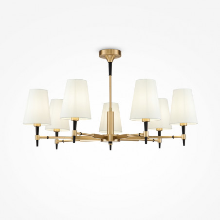 Żyrandol Hampton Zaragoza | Biało-Mosiężny Maytoni | Sklep Lamp
