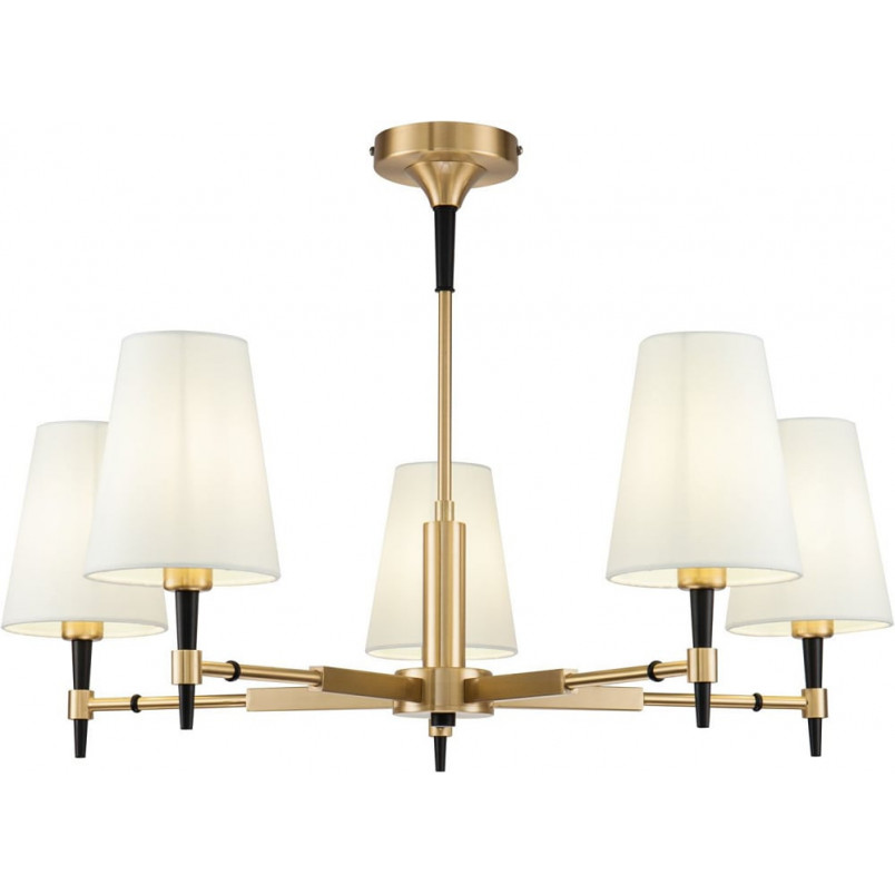 Żyrandol Hampton Zaragoza | Biało-Mosiężny Maytoni | Sklep Lamp
