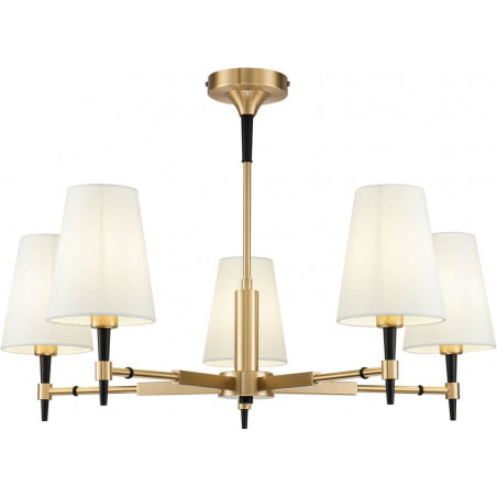 Żyrandol Hampton Zaragoza | Biało-Mosiężny Maytoni | Sklep Lamp