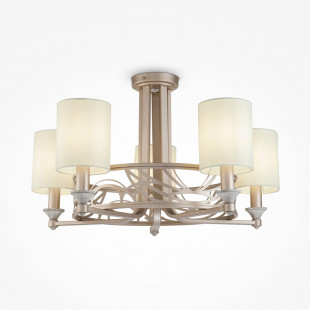 Lampa sufitowa hampton z abażurami Vittoria 71cm biało-złota Maytoni