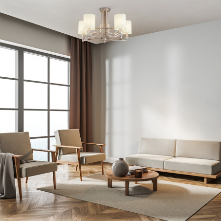 Lampa Hampton Vittoria Maytoni | Biało-złota, 5 punktów
