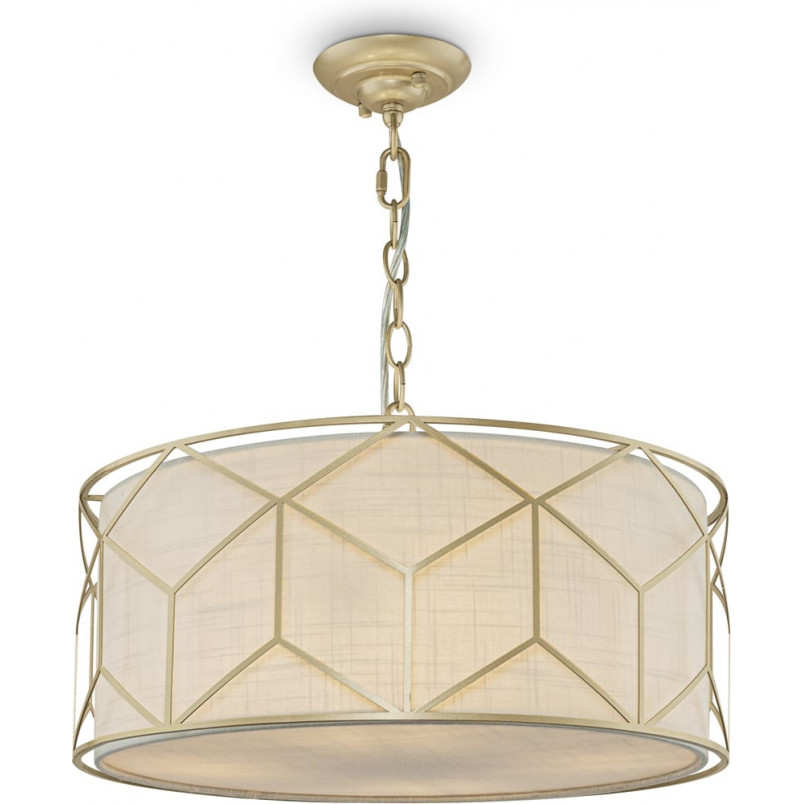 Lampa wisząca Messina Maytoni: Beżowo-złoty, elegancki design