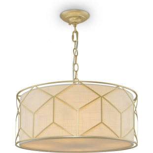 Lampa wisząca Messina Maytoni: Beżowo-złoty, elegancki design