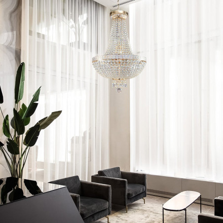 Żyrandol Kryształowy Bella Złoty Maytoni | Luksusowy Design