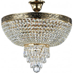 Plafon kryształowy Palace 40cm antyczny złoty Maytoni