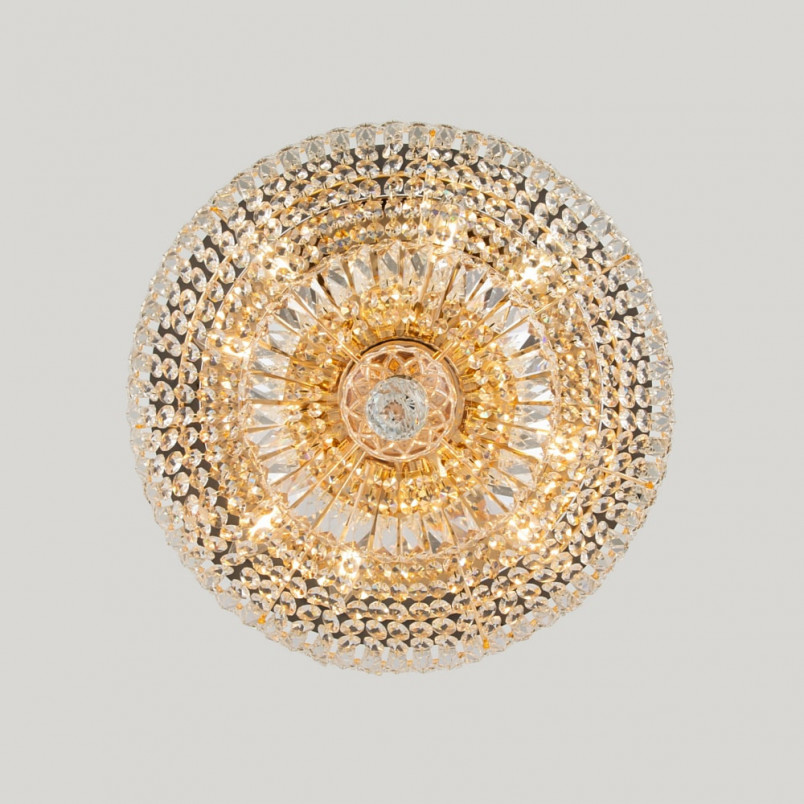 Plafon kryształowy Basfor 46cm złoty - Maytoni | Luksus i elegancja
