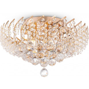 Plafon kryształowy glamour Karolina 41cm przeźroczysto-złoty Maytoni