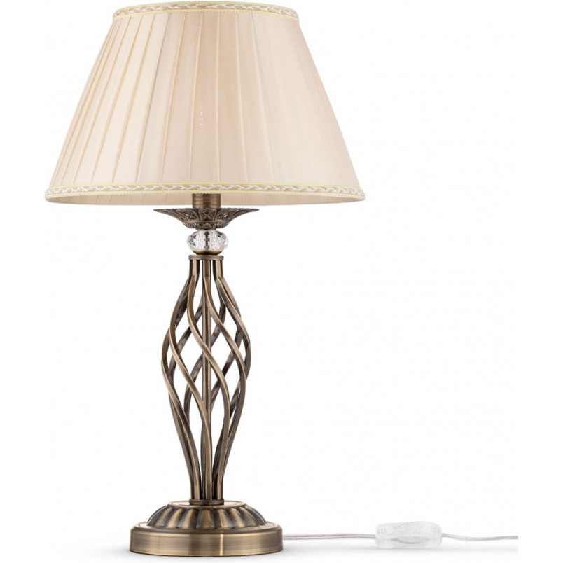Lampa stołowa antyczna Grace Maytoni | Beżowa i brązowa