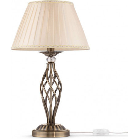 Lampa stołowa antyczna Grace Maytoni | Beżowa i brązowa