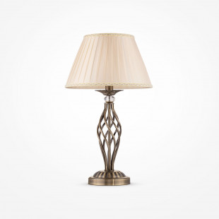 Lampa stołowa antyczna Grace Maytoni | Beżowa i brązowa