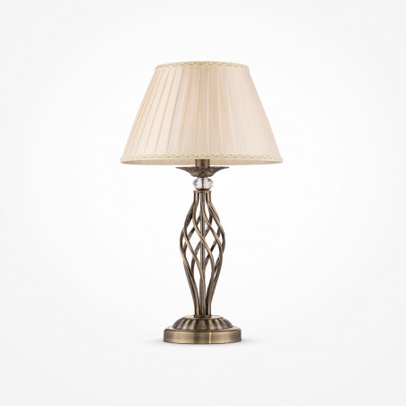 Lampa stołowa antyczna Grace Maytoni | Beżowa i brązowa