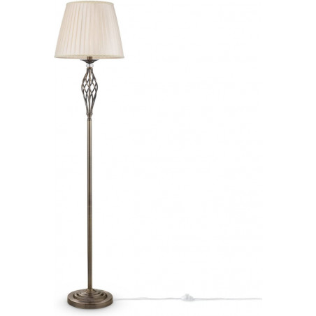 Lampa podłogowa Grace - antyczny design, beż/brąz | Maytoni