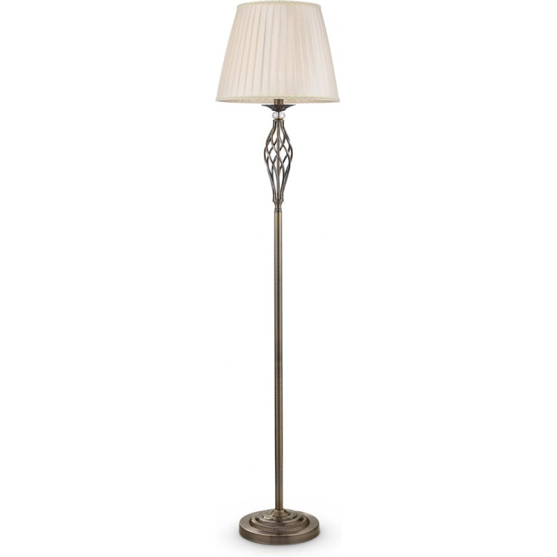 Lampa podłogowa Grace - antyczny design, beż/brąz | Maytoni