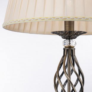 Lampa podłogowa Grace - antyczny design, beż/brąz | Maytoni