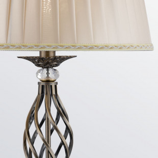 Lampa podłogowa Grace - antyczny design, beż/brąz | Maytoni