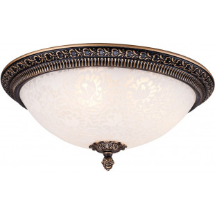 Plafon szklany antyczny Pascal 35cm biało-brązowy Maytoni