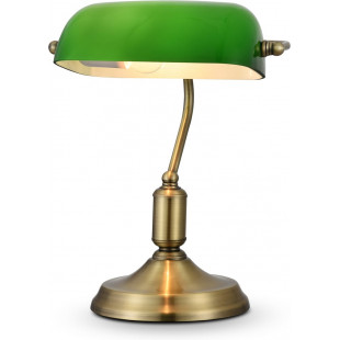 Lampa bankierska Kiwi zielona Maytoni - Stylowe oświetlenie biurka
