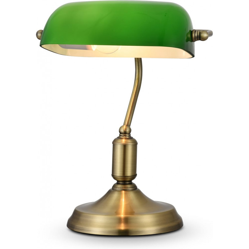 Lampa bankierska Kiwi zielona Maytoni - Stylowe oświetlenie biurka