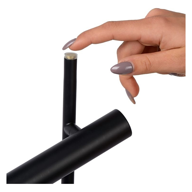 Lampa podłogowa LED czarna Lucide Philon - Minimalistyczny Design