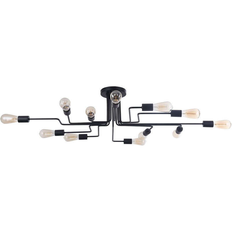Lampa sufitowa loft Gilbert XII czarna Maytoni | 123x88cm