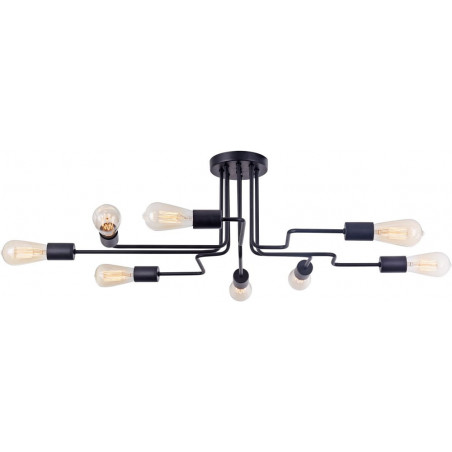 Lampa sufitowa loft Gilbert VIII | Maytoni - Czarna, Metalowa