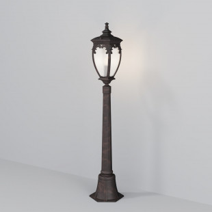 Słupek ogrodowy retro Fleur Maytoni | Lampa zewnętrzna brązowa