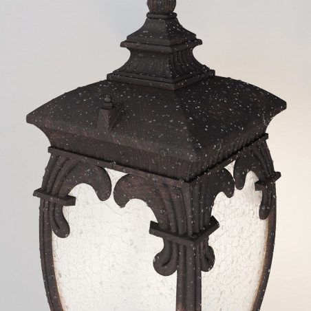 Słupek ogrodowy retro Fleur Maytoni | Lampa zewnętrzna brązowa