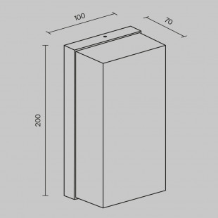 Kinkiet ogrodowy Badd Square LED Maytoni - Nowoczesny design