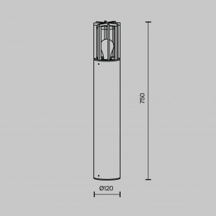 Lampa Ogrodowa Barrel 75cm Maytoni - Nowoczesny Design