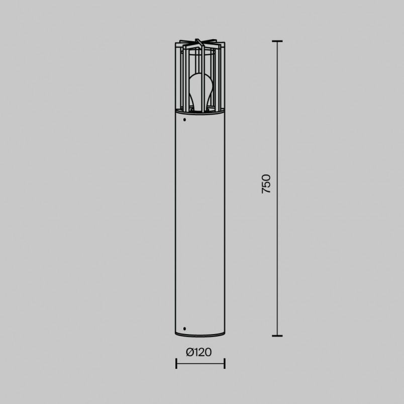 Lampa Ogrodowa Barrel 75cm Maytoni - Nowoczesny Design