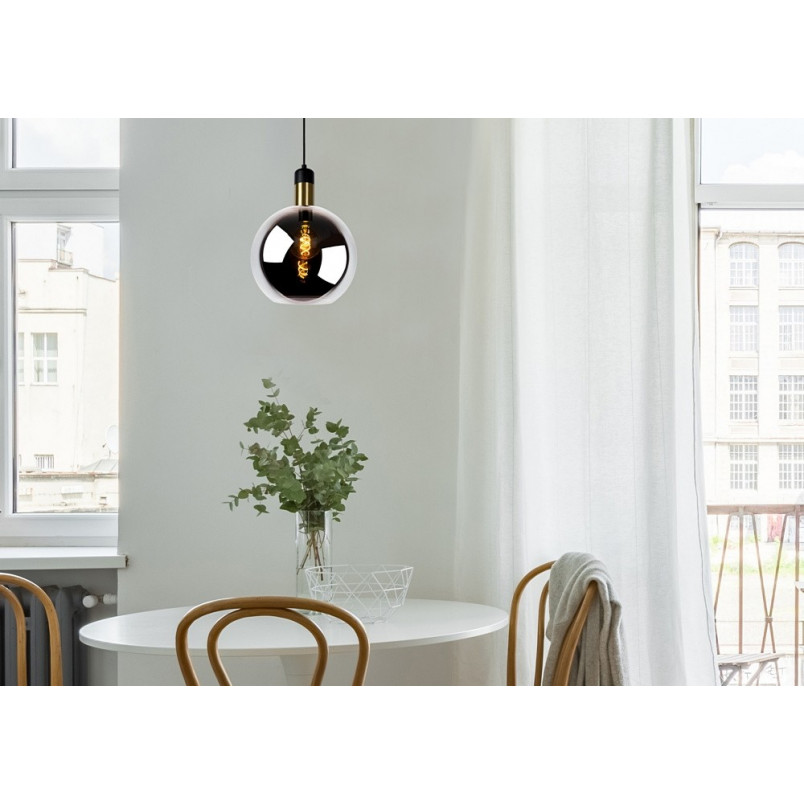 Lampa wisząca Julius - szkło dymione, E27 | Lucide