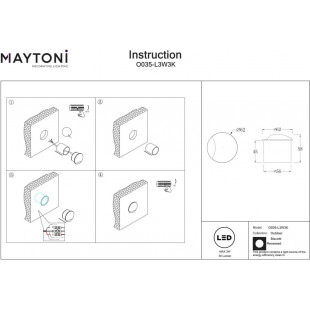 Lampa zewnętrzna LED Maytoni Biscotti - Biała, 6.2cm | Najlepsza cena