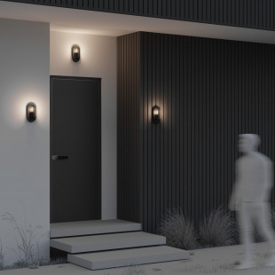 Kinkiet zewnętrzny loft Candle Maytoni | Czarny, grafitowy