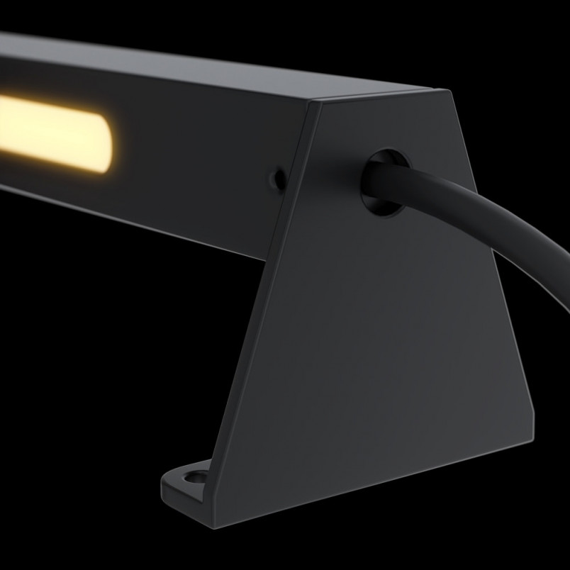 Maytoni Edge LED - Lampa Ogrodowa Czarna 100cm | Reflektory