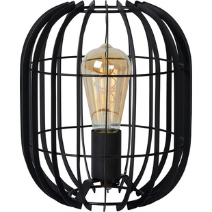 Lampa stołowa Reda 22 czarna Lucide | Loftowa lampa