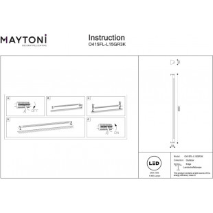 Oświetlenie LED Maytoni Edge 3000K - Nowoczesny Design